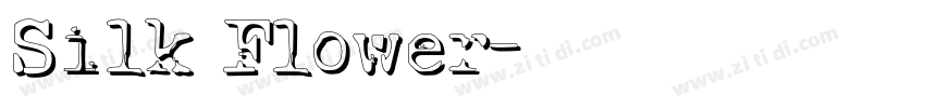 Silk Flower字体转换